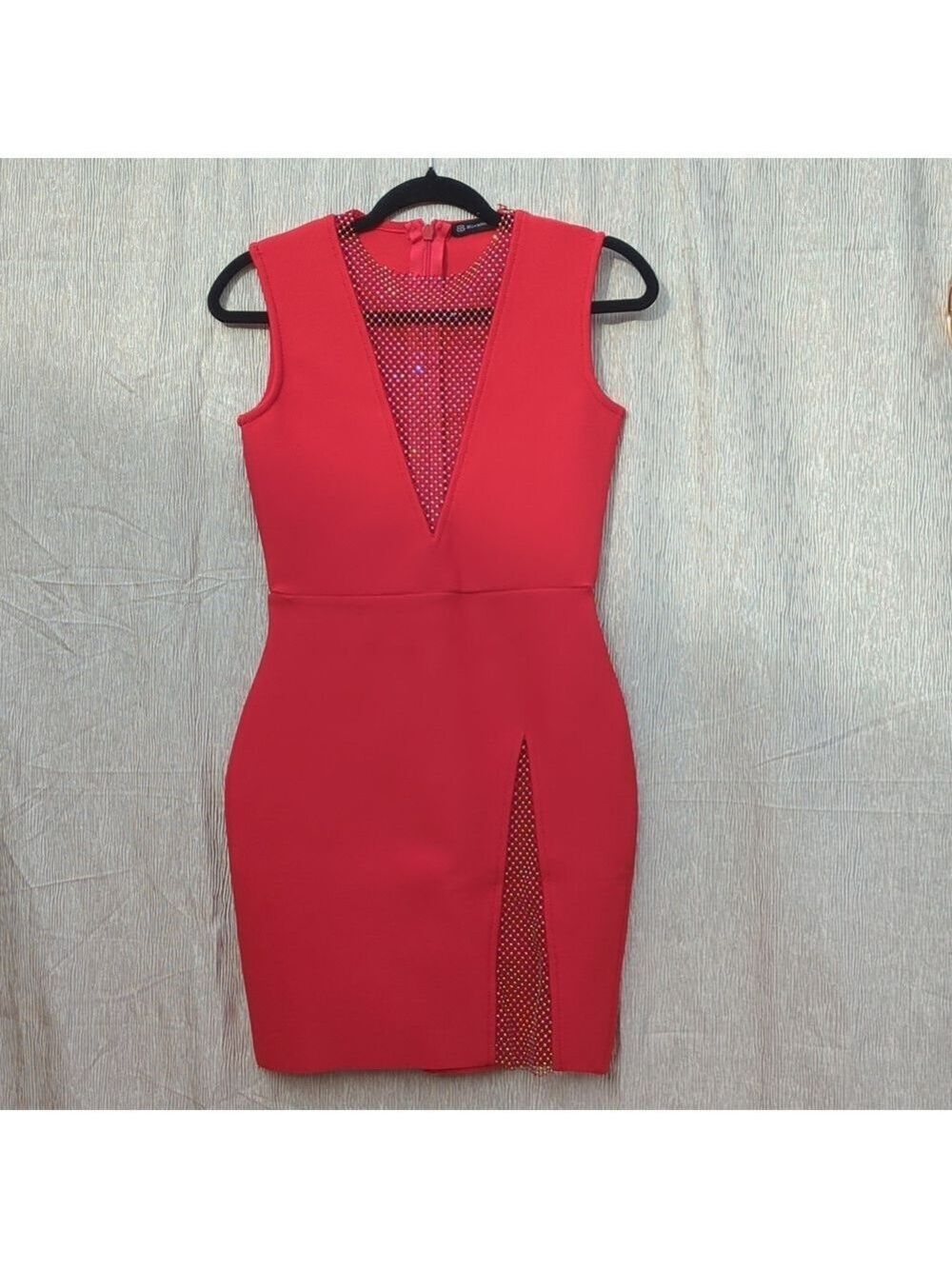 New Beautiful Bella Barnett Dress, red color, size Large, bodycon. - Picture 8 of 14